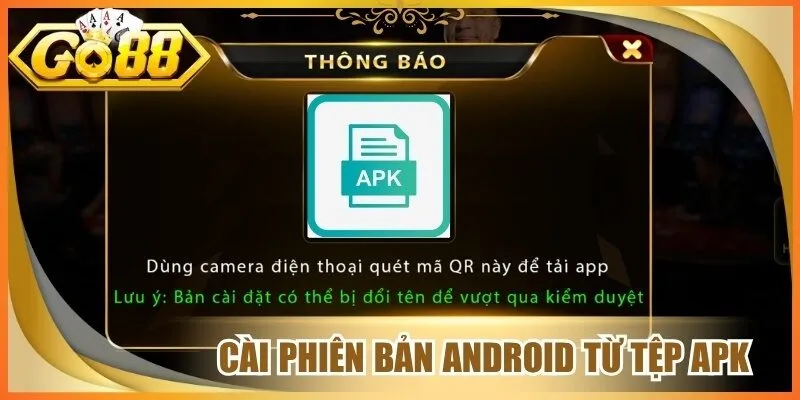 Cài phiên bản android từ tệp apk