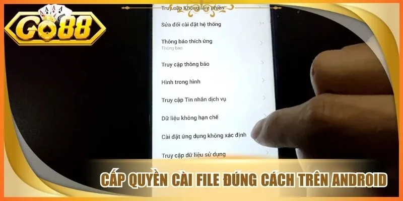 Cấp quyền cài file đúng cách trên android