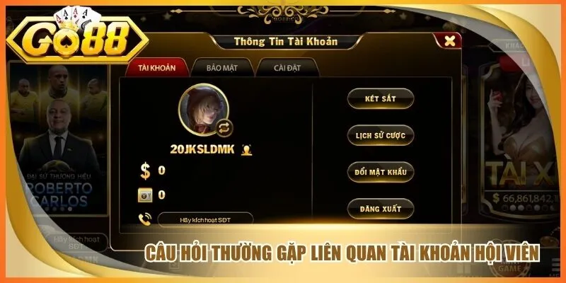 Câu hỏi thường gặp liên quan tài khoản hội viên
