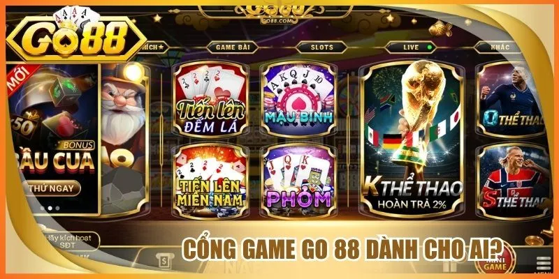 Go 88 Dành Cho Ai - Nhận Diện Đúng Nhóm Người Phù Hợp 1 Cổng game go 88 dành cho ai?