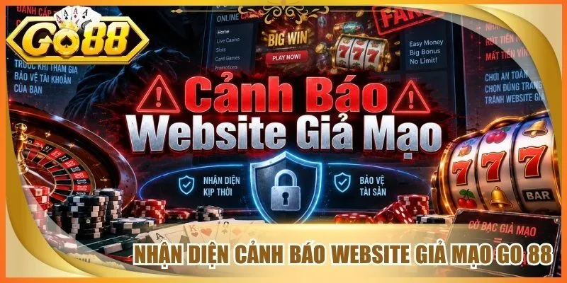 Nhận diện cảnh báo website giả mạo go 88