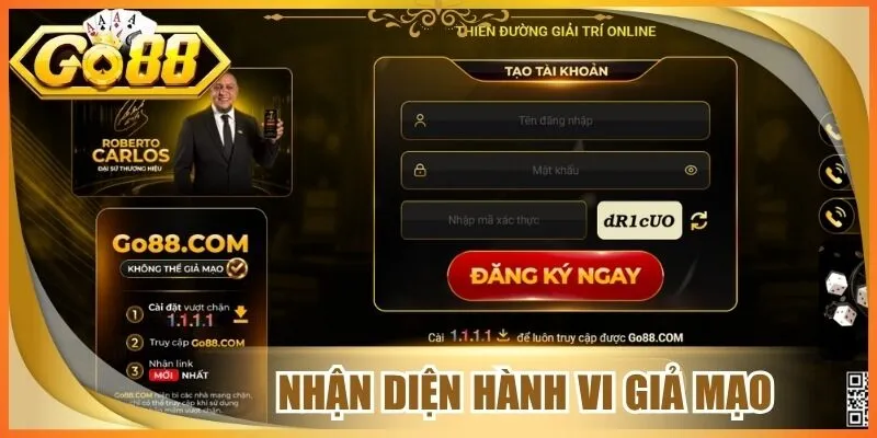 Mẹo Bảo Mật Tài Khoản Go 88 Giúp Hạn Chế Rủi Ro Truy Cập 3 Nhận diện hành vi giả mạo