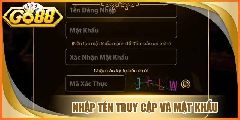 Nhập tên truy cập và mật khẩu