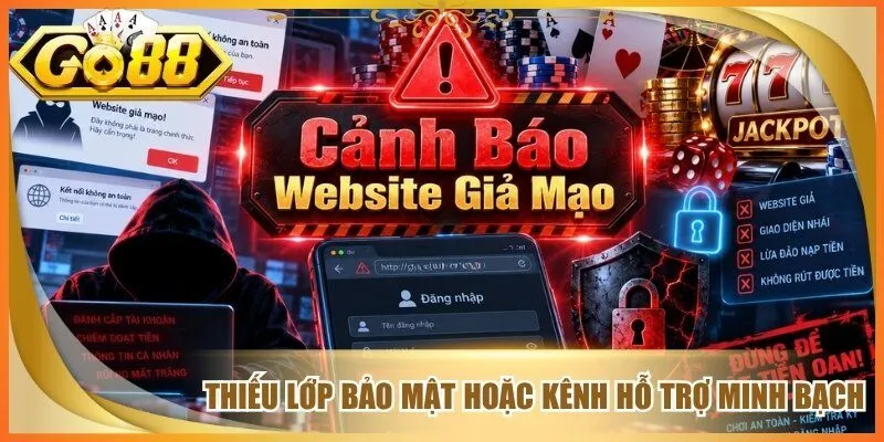 Thiếu lớp bảo mật hoặc kênh hỗ trợ minh bạch