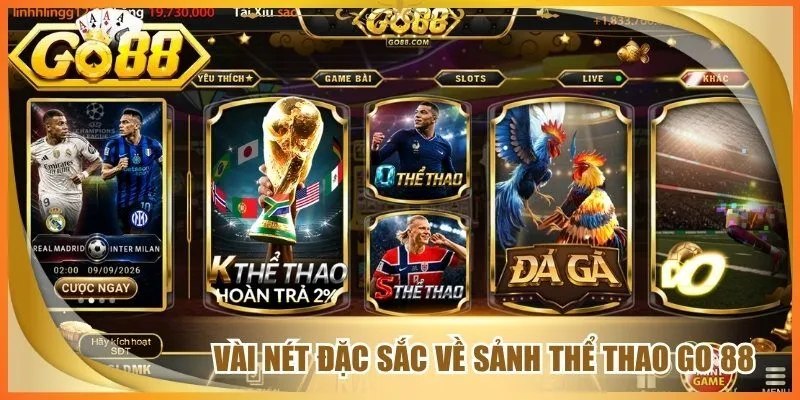 Vài nét đặc sắc về sảnh thể thao go 88